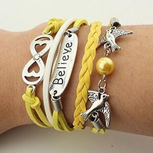 Believe Woven Braided Bracelet